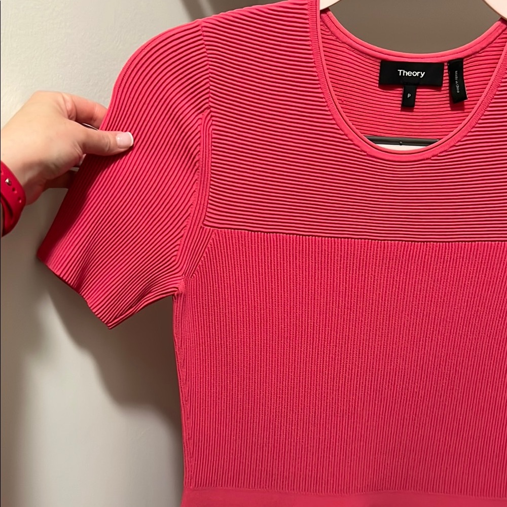 Pink Ribbed Dress - Picture 4 of 5